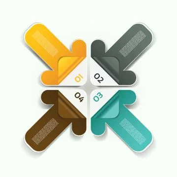 Vector Progress Background / Product Choice or Version. eps 10 Illustrazione stock