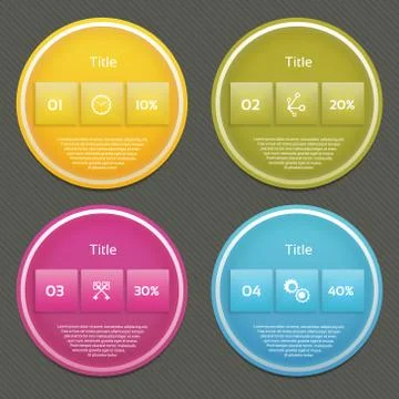 Vector Progress Background / Product Choice or Version. eps 10 Stock Illustration