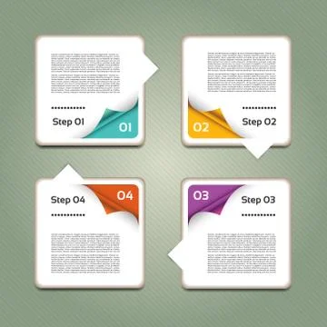 Vector Progress Background / Product Choice or Version. eps 10 Illustrazione stock