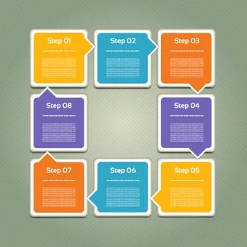 Vector Progress Background / Product Choice or Version. eps 10 Stock Illustration