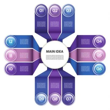 Vector Progress Background / Product choice or Version. EPS 10 Stock Illustration