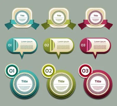 Vector Progress Background / Product Choice or Version. eps 10 Illustrazione stock