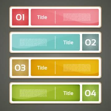 Vector Progress Background / Product Choice or Version. eps 10 Illustrazione stock