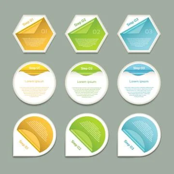 Vector Progress Background / Product Choice or Version. eps 10 Stock Illustration