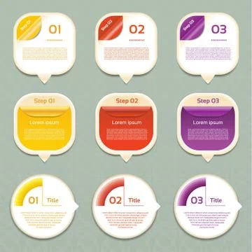 Vector Progress Background / Product Choice or Version. eps 10 Stock Illustration