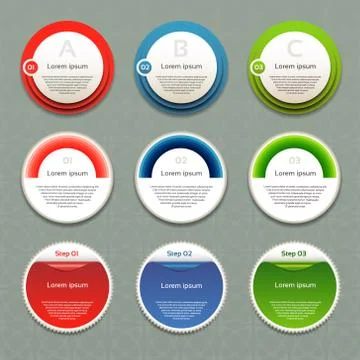 Vector Progress Background / Product Choice or Version. eps 10 Stock Illustration