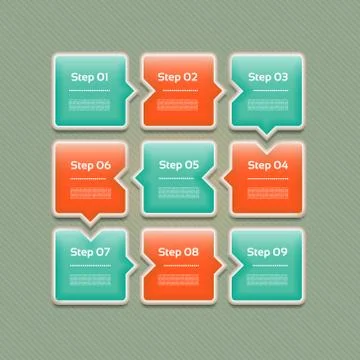 Vector Progress Background / Product choice or Version. eps 10 Stock Illustration