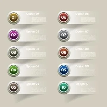 Vector Progress Background / Product Choice or Version. eps 10 Stock Illustration