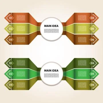 Vector Progress Background / Product Choice or Version. eps 10 Stock Illustration