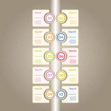 Vector Progress Background / Product Choice or Version. eps 10 Stock Illustration