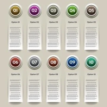Vector Progress Background / Product Choice or Version. eps 10 Stock Illustration