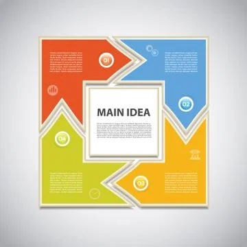 Vector Progress Background / Product Choice or Version. eps 10 Stock Illustration