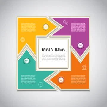 Vector Progress Background / Product Choice or Version. eps 10 Illustrazione stock