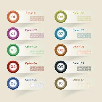 Vector Progress Background / Product Choice or Version. eps 10 Stock Illustration