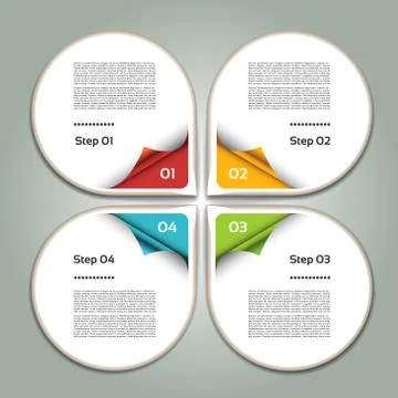 Vector Progress Background / Product Choice or Version. eps 10 Stock Illustration