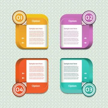 Vector Progress background / product choice or version. Stock Illustration