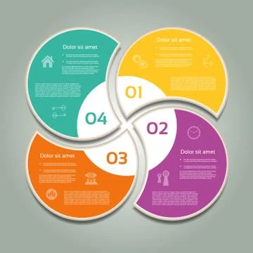 Vector Progress Background / Product Choice or Version. eps 10 Illustrazione stock