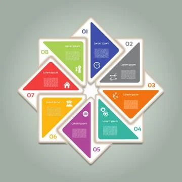 Vector Progress Background / Product Choice or Version. eps 10 Stock Illustration