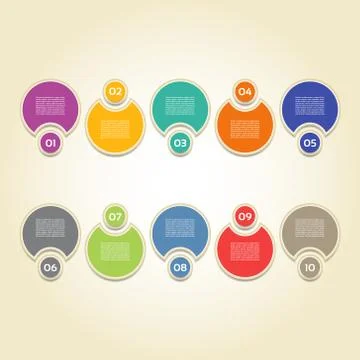 Vector Progress Background / Product Choice or Version. eps 10 Stock Illustration