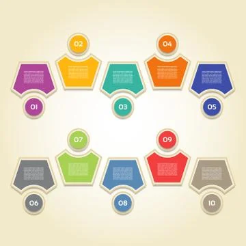 Vector Progress Background / Product Choice or Version. eps 10 Stock Illustration