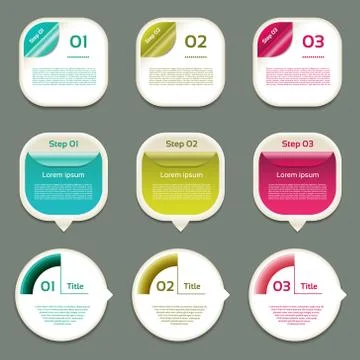 Vector Progress Background / Product Choice or Version. eps 10 Stock Illustration