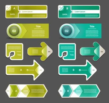 Vector Progress Background / Product Choice or Version. eps 10 Illustrazione stock