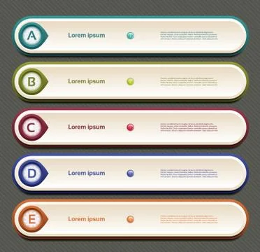 Vector Progress Background / Product Choice or Version Stock Illustration