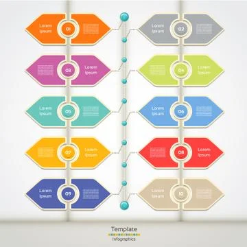 Vector Progress Background / Product Choice or Version. eps 10 Stock Illustration