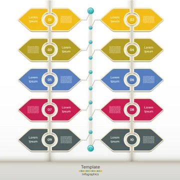 Vector Progress Background / Product Choice or Version. eps 10 Stock Illustration