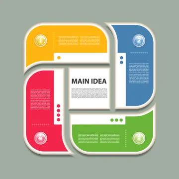 Vector Progress Background / Product Choice or Version. eps 10 Stock Illustration