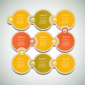 Vector Progress Background / Product Choice or Version. eps 10 Stock Illustration