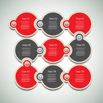 Vector Progress Background / Product Choice or Version. Stock Illustration