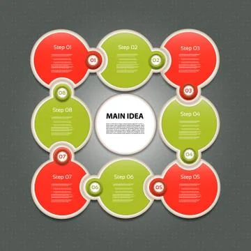 Vector Progress Background / Product Choice or Version. eps 10 Stock Illustration