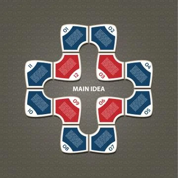 Vector Progress Background / Product Choice or Version. eps 10 Stock Illustration