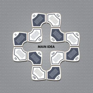 Vector Progress Background / Product Choice or Version. eps 10 Stock Illustration