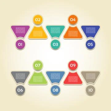 Vector Progress Background / Product Choice or Version. eps 10 Stock Illustration