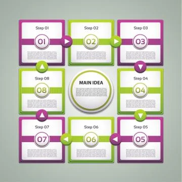 Vector Progress Background / Product Choice or Version. eps 10 Stock Illustration