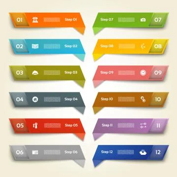 Vector Progress Background / Product Choice or Version. eps 10 Stock Illustration