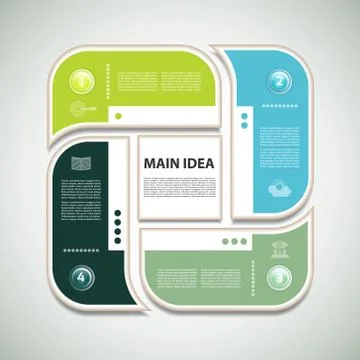 Vector Progress Background / Product Choice or Version. eps 10 Illustrazione stock