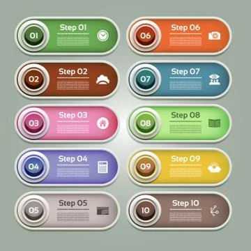 Vector Progress Background / Product Choice or Version. eps 10 Stock Illustration