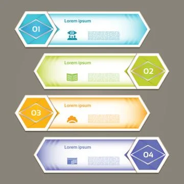 Vector Progress Background / Product Choice or Version. eps 10 Stock Illustration