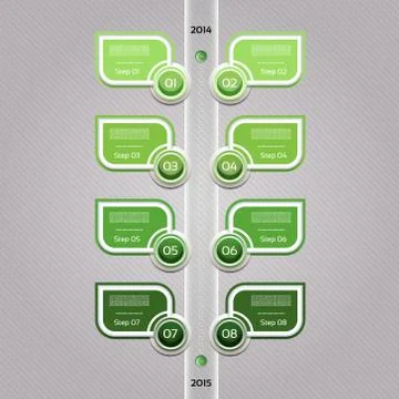 Vector Progress Background / Product Choice or Version. eps 10 Illustrazione stock