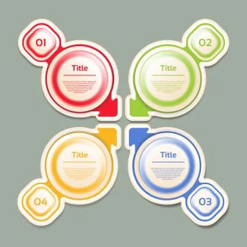 Vector Progress Background / Product Choice or Version. eps 10 Stock Illustration