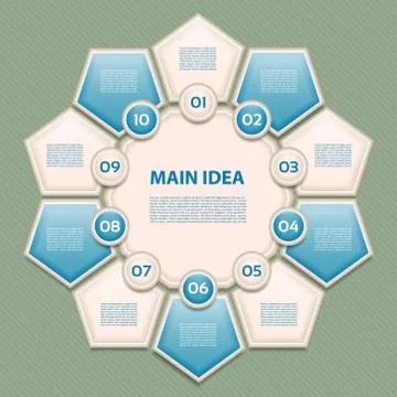 Vector Progress Background / Product choice or Version. Stock Illustration