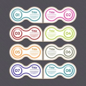 Vector Progress Background / Product Choice or Version. eps 10 Stock Illustration