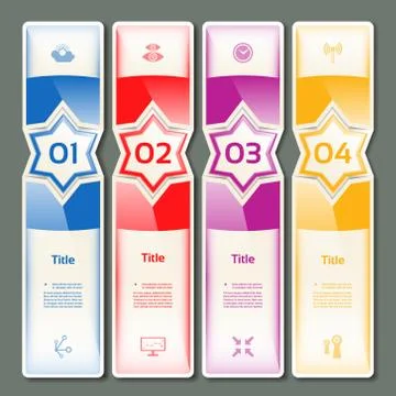 Vector Progress Background / Product Choice or Version. eps 10 Stock Illustration