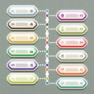 Vector Progress Background / Product Choice or Version. eps 10 Stock Illustration