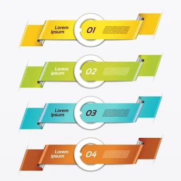 Vector Progress Background / Product Choice or Version. eps 10 Illustrazione stock