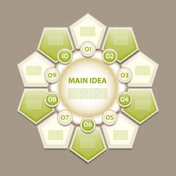 Vector Progress Background / Product choice or Version. Stock Illustration