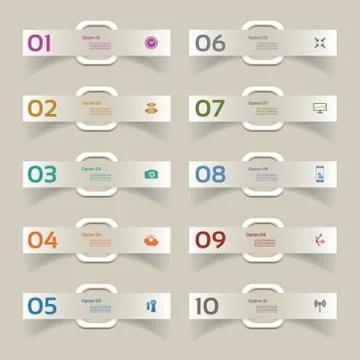 Vector Progress Background / Product Choice or Version. eps 10 Stock Illustration